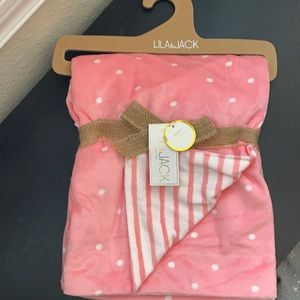 Lila & Jack pink soft blanket